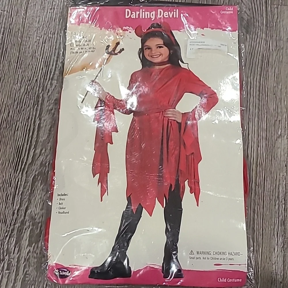 Darling Devil Costume Size Laegr 12/14